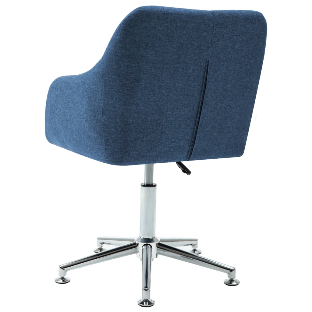 Bürostuhl Drehbar Blau Stoff