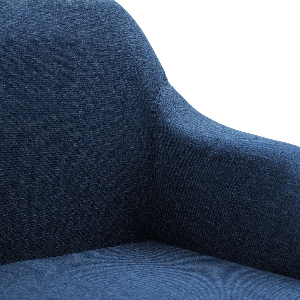 Bürostuhl Drehbar Blau Stoff