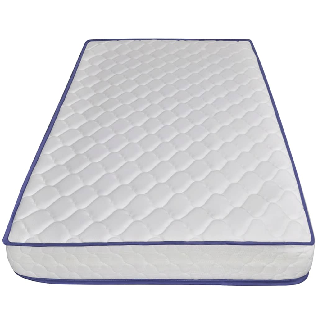 Bett LED Memory-Schaum-Matratze Dunkelgrau Sackleinen 180×200cm