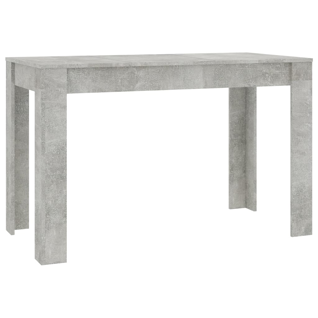 Table à manger gris béton 120x60x76 cm en bois