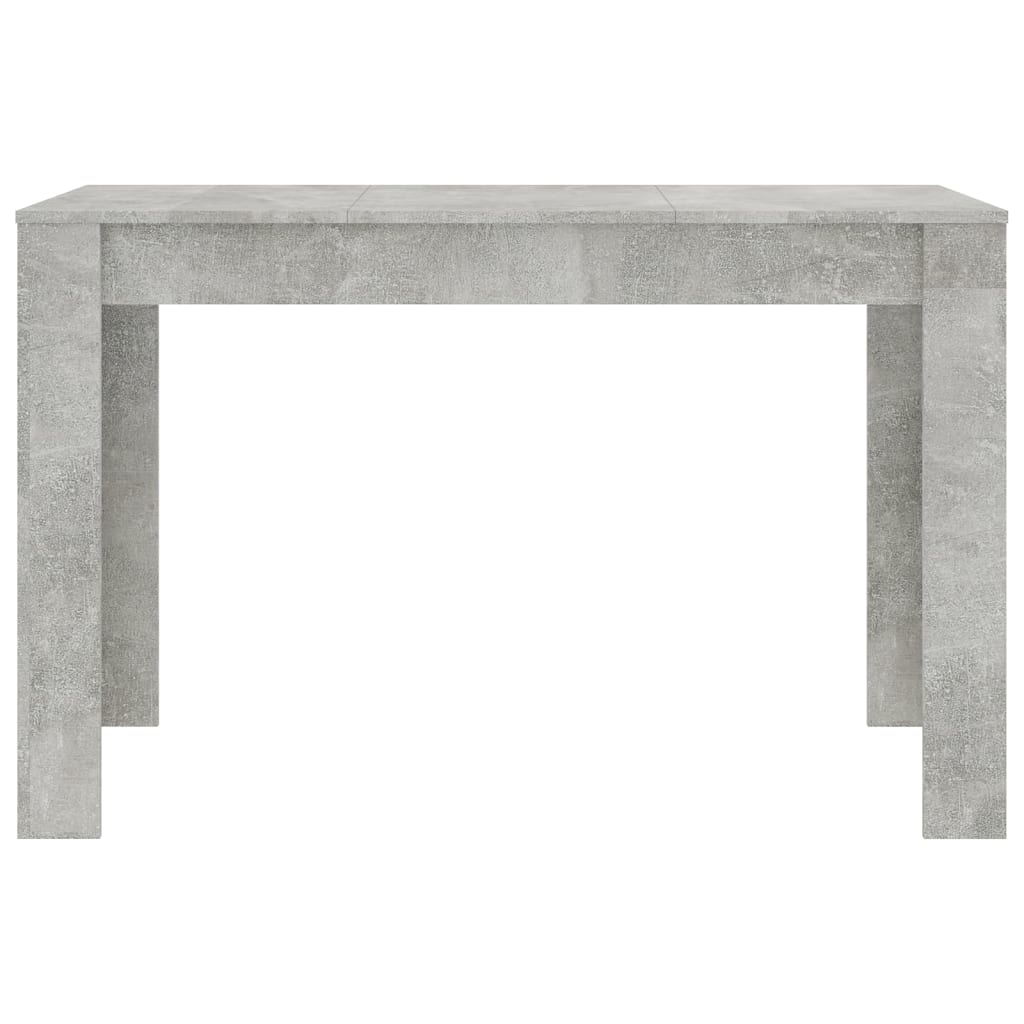 Table à manger gris béton 120x60x76 cm en bois