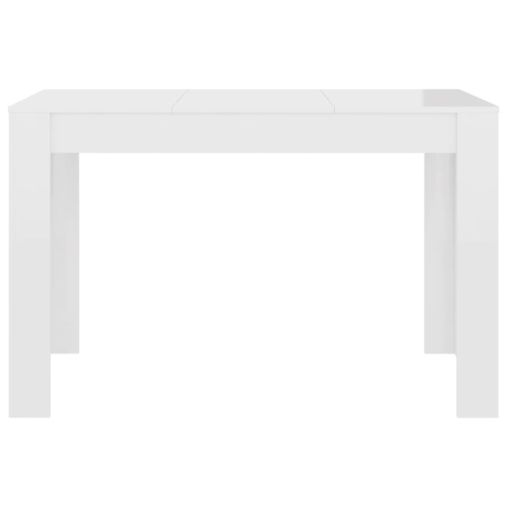 Esstisch Hochglanz-Weiß 120x60x76 cm Holzwerkstoff