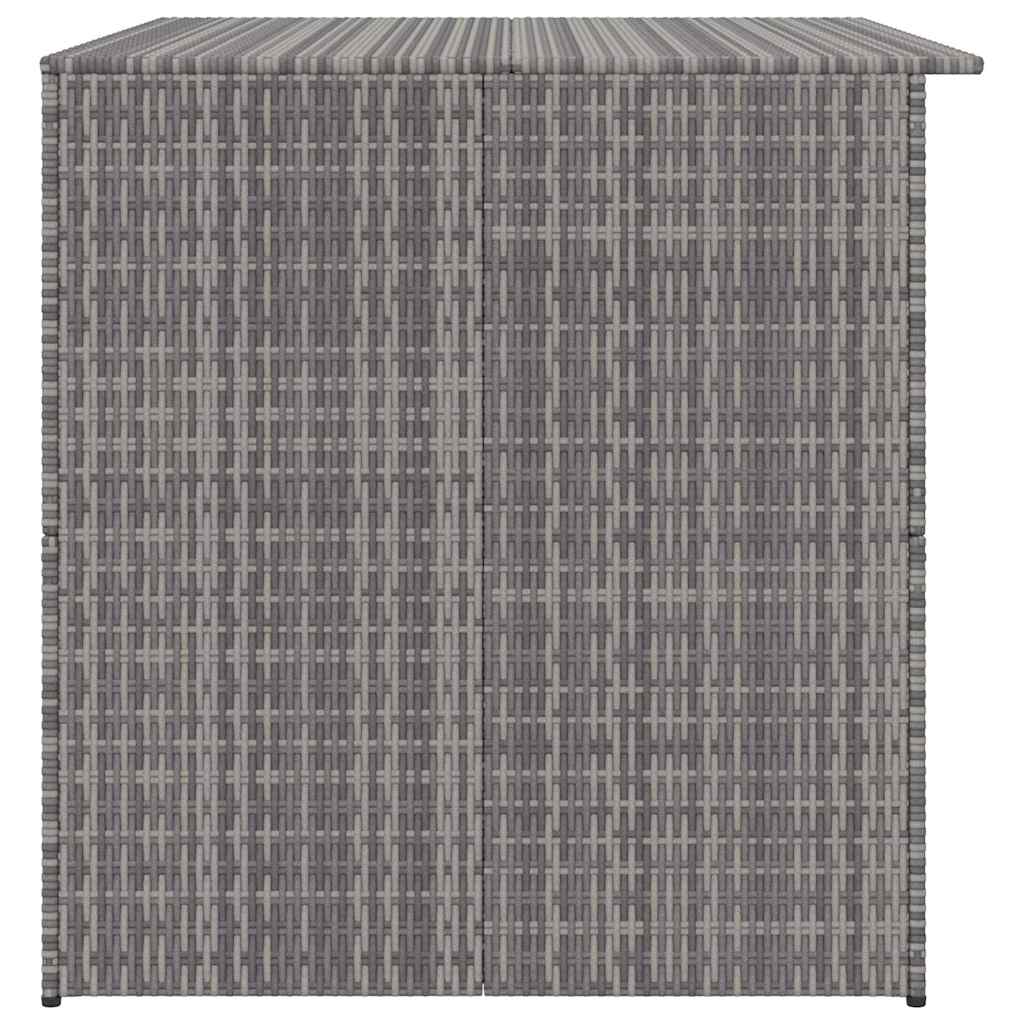 Garden-Auflagenbox Grau 150x100x100 cm Poly Rattan