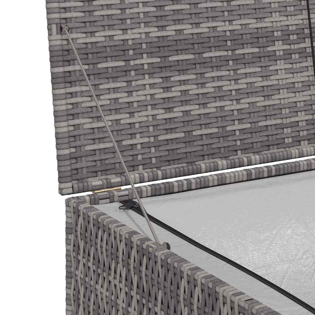 Garden-Auflagenbox Grau 150x100x100 cm Poly Rattan