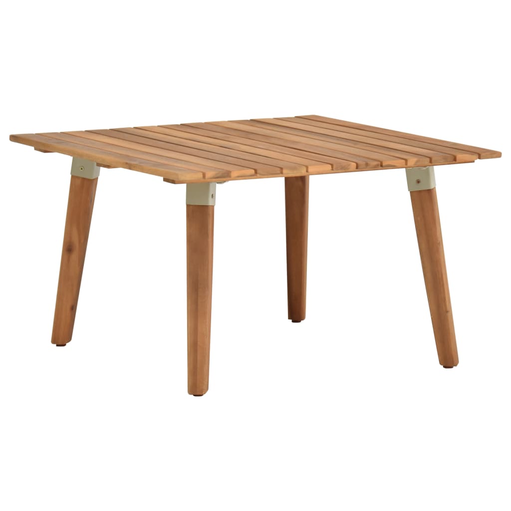 Table basse de jardin 60x60x36 cm en bois d'acacia massif