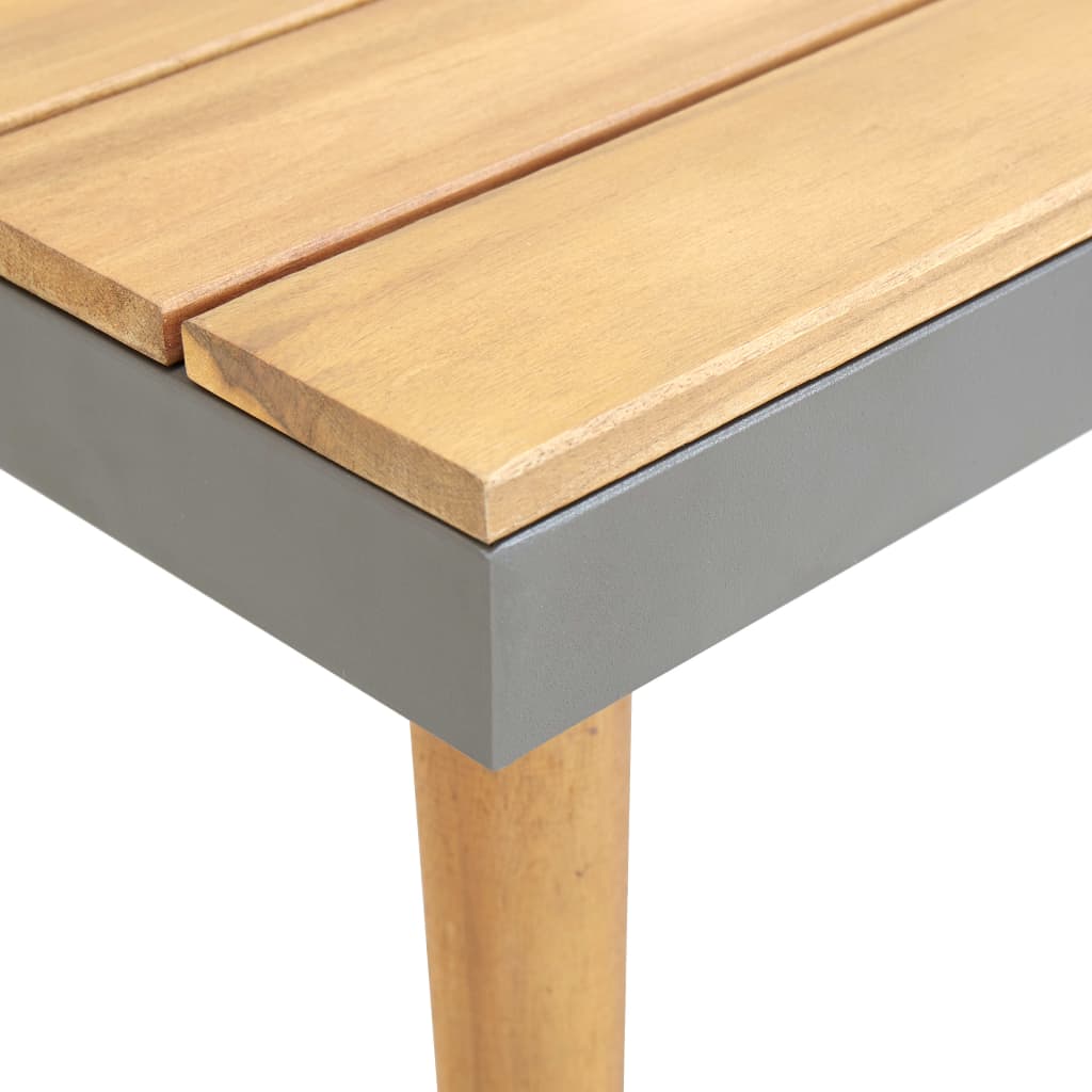 Table basse de jardin 60x60x31,5 cm en bois d'acacia massif