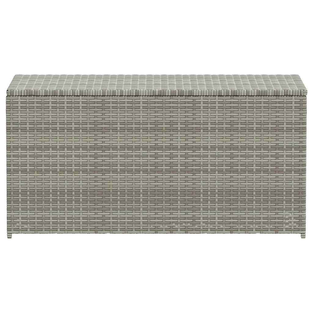 Gartenbox Poly Rattan 100x50x50 cm Grau