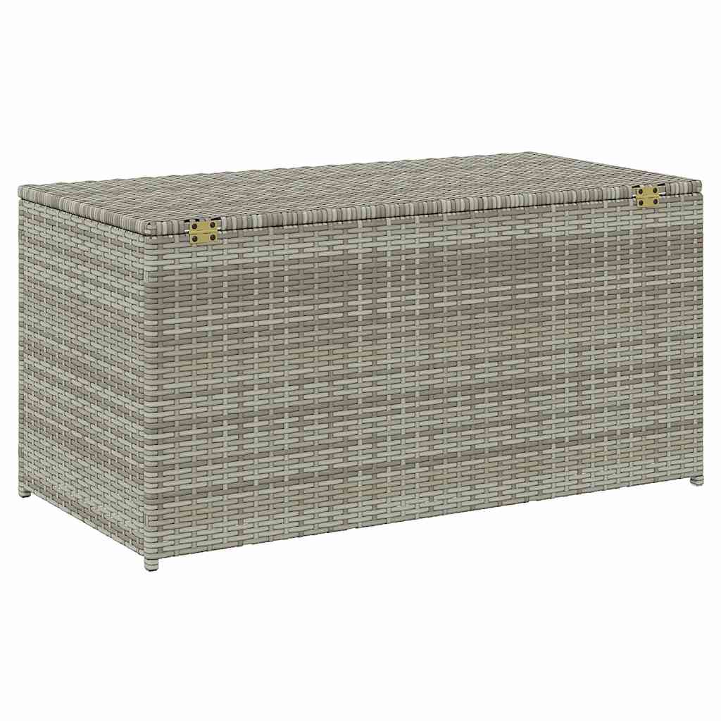 Gartenbox Poly Rattan 100x50x50 cm Grau