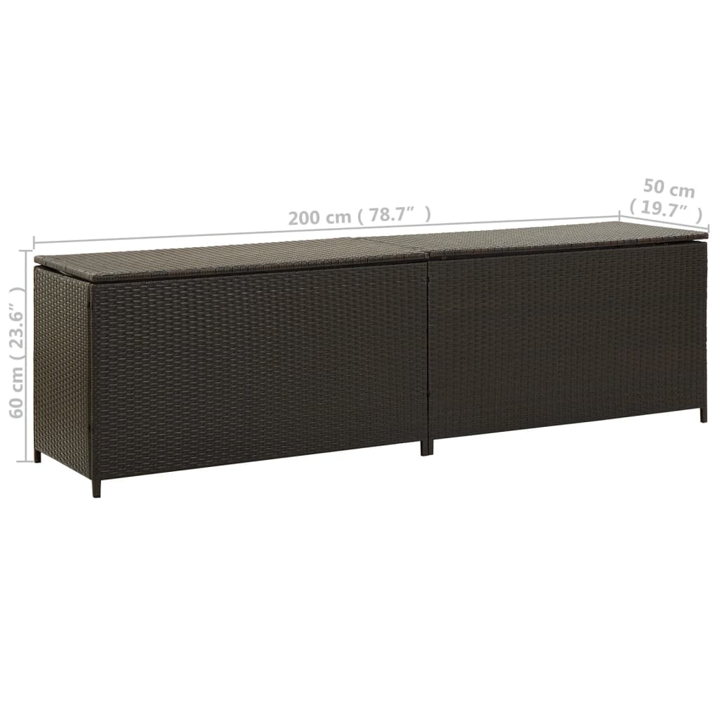 Gartenbox Poly Rattan