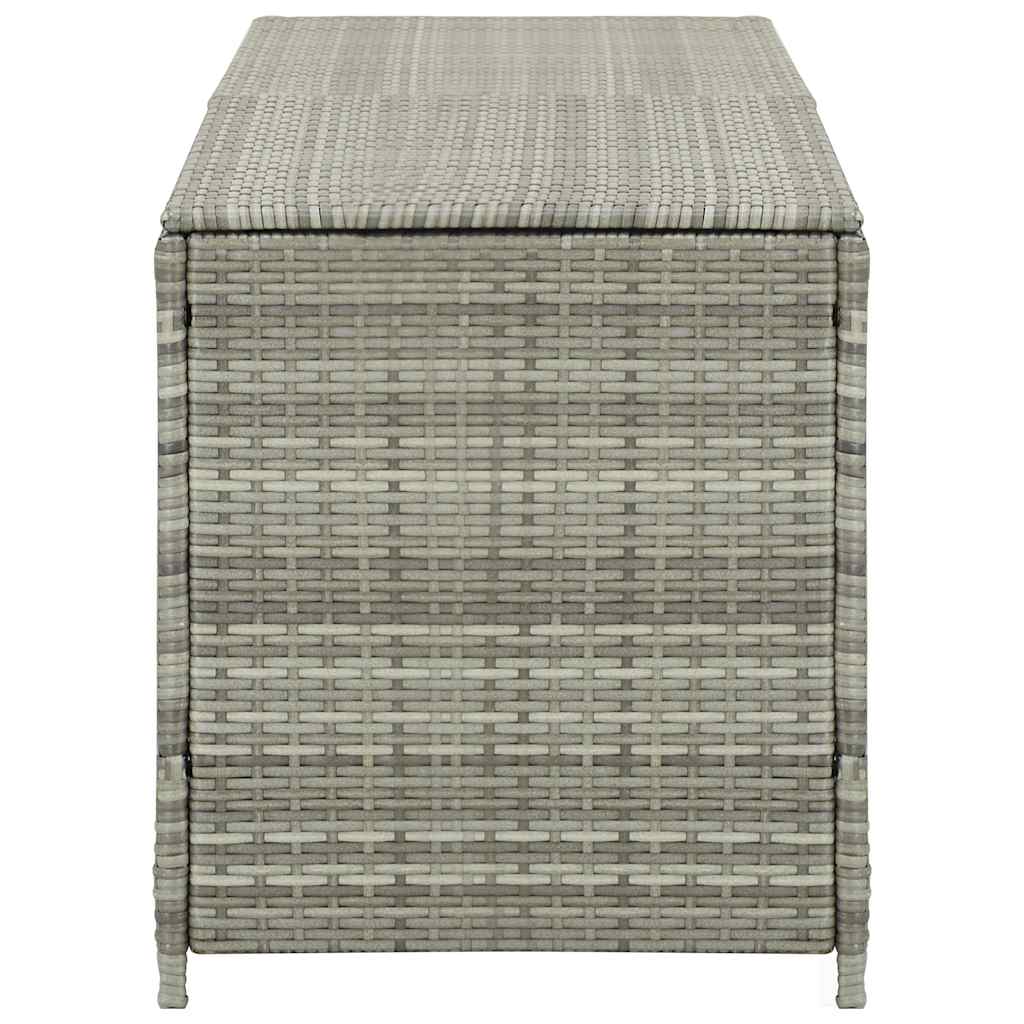 Gartenbox Poly Rattan 200x50x60 cm Grau