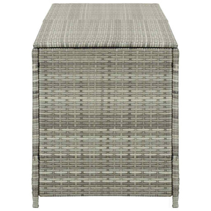 Gartenbox Poly Rattan 200x50x60 cm Grau