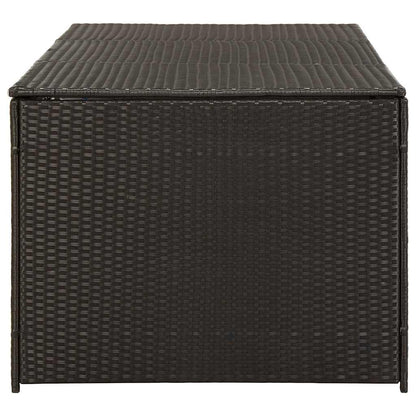Gartenbox Poly Rattan 180x90x70 cm Braun