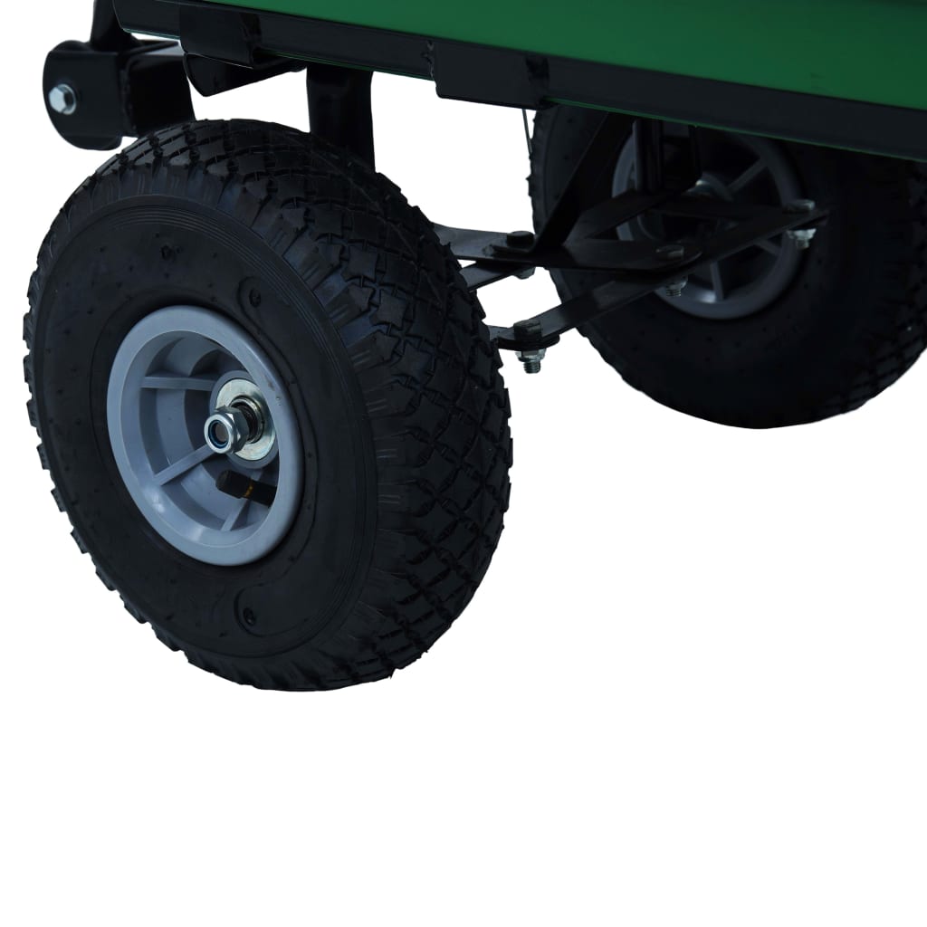 Garten-Kippwagen 300 kg 75 L Grün