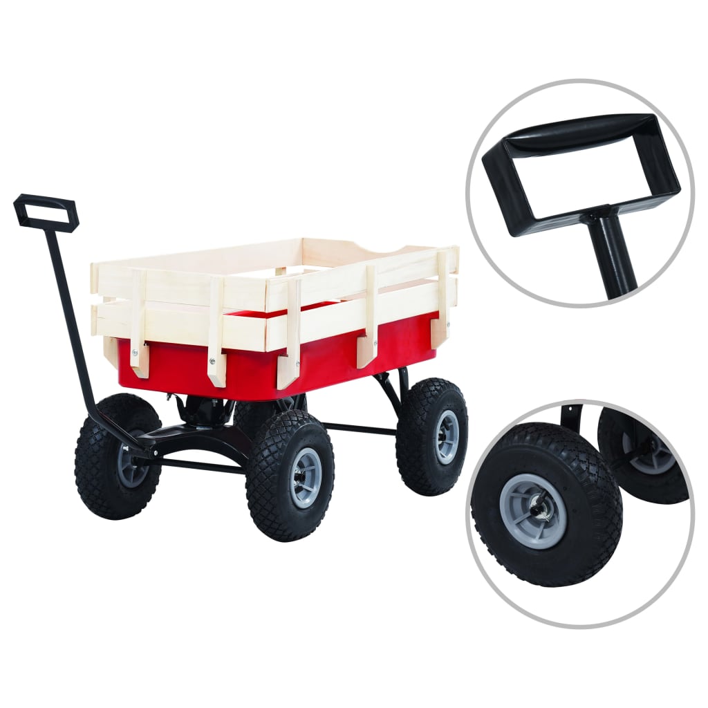 Handwagen 150 kg Rot