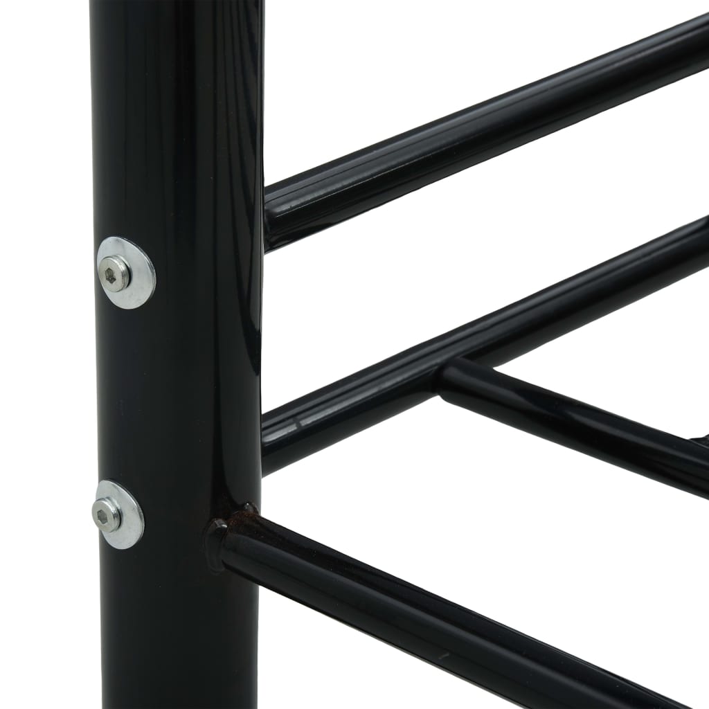 Tagesbett-Rahmen Schwarz Metall 90×200 cm