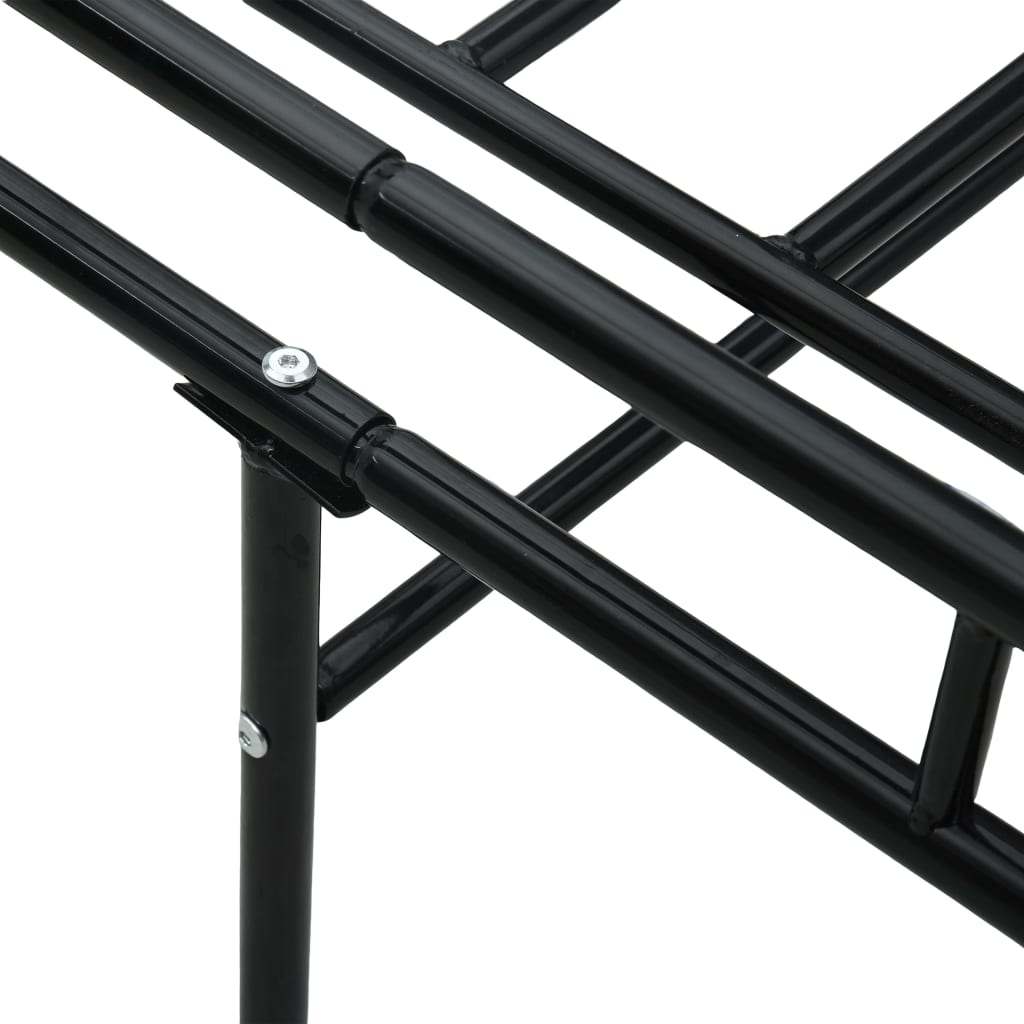 Tagesbett-Rahmen Schwarz Metall 90×200 cm