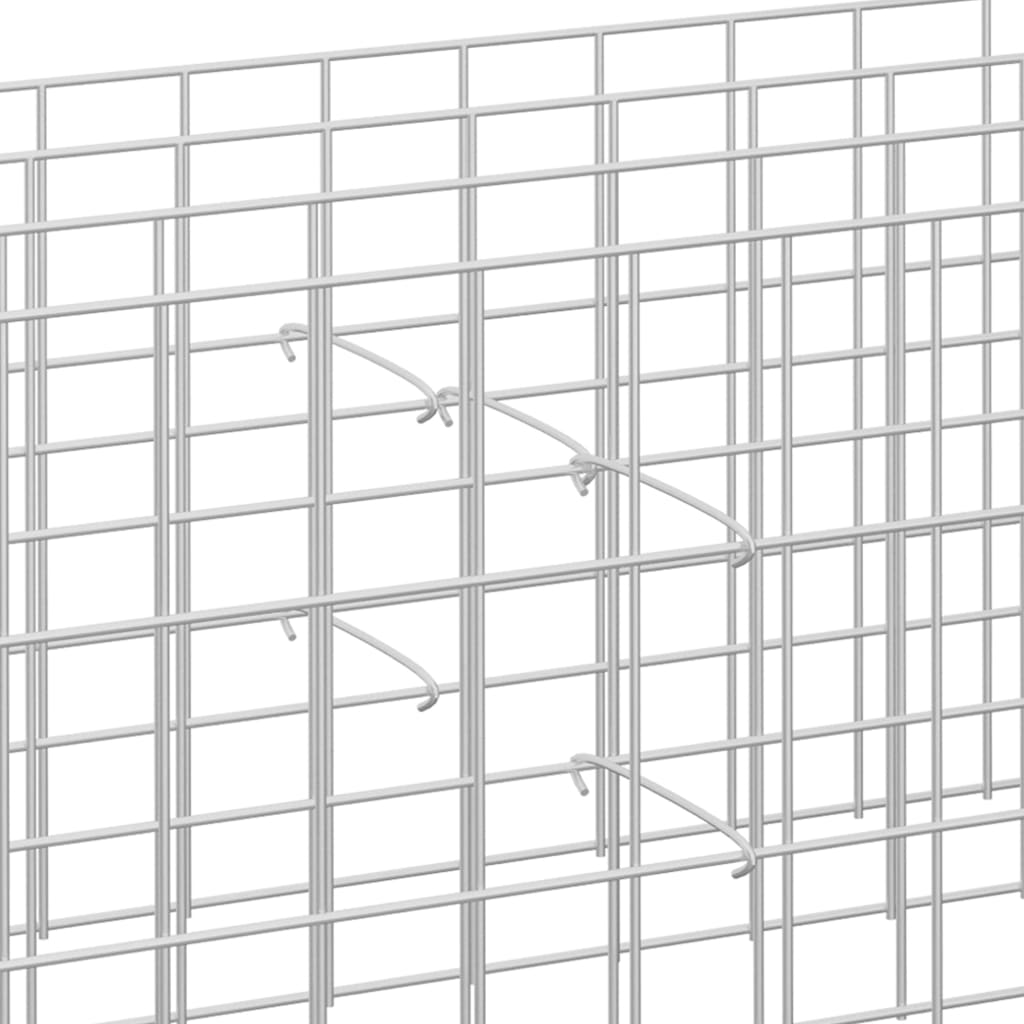Gabionen-Distanzhalter 50 Stk. Verzinkter Stahl 15 cm