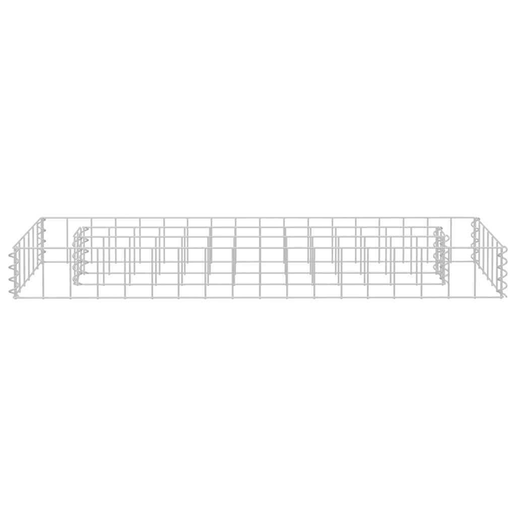 Gabionen-Hochbeet Verzinkter Stahl 90x30x10 cm