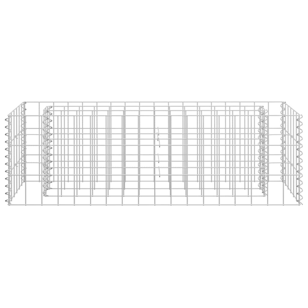 Gabionen-Hochbeet Verzinkter Stahl 90×30×30 cm