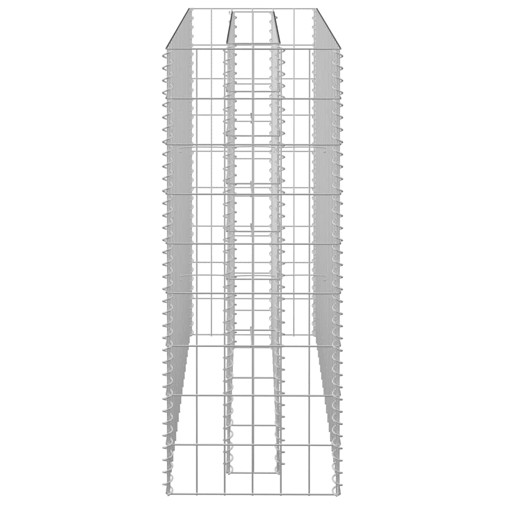 Gabionen-Hochbeet Verzinkter Stahl 90×30×90 cm