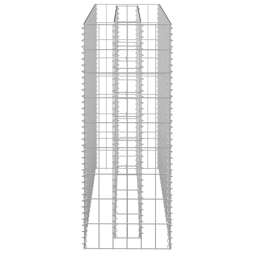Gabionen-Hochbeet Verzinkter Stahl 90×30×90 cm