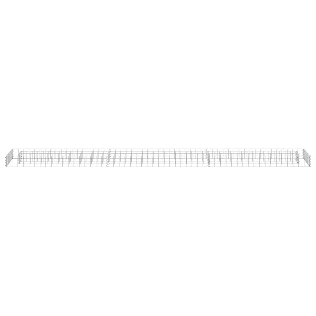 Gabionen-Hochbeet Verzinkter Stahl 270x30x10 cm