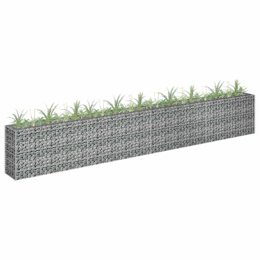 Gabionen-Hochbeet Verzinkter Stahl 360×30×60 cm