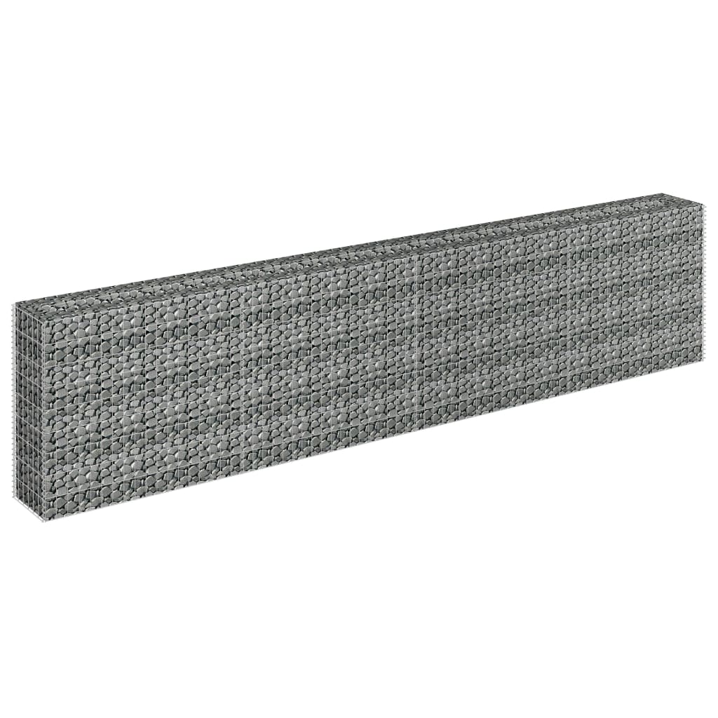 Gabionen-Hochbeet Verzinkter Stahl 360×30×90 cm