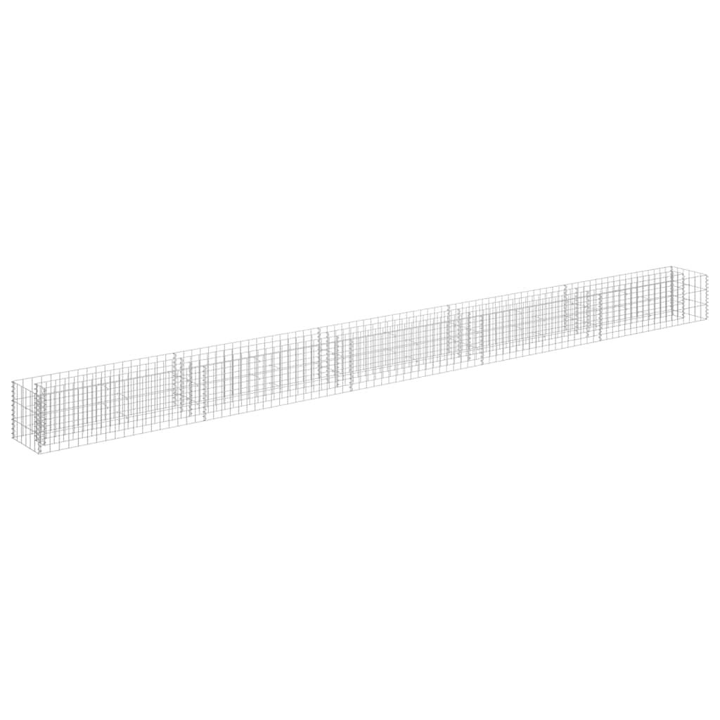 Gabionen-Hochbeet Verzinkter Stahl 450×30×30 cm