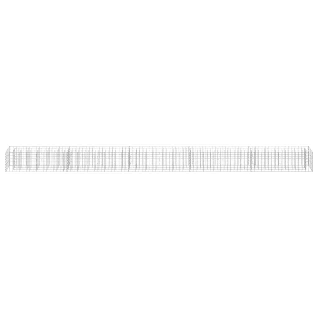 Gabionen-Hochbeet Verzinkter Stahl 450×30×30 cm