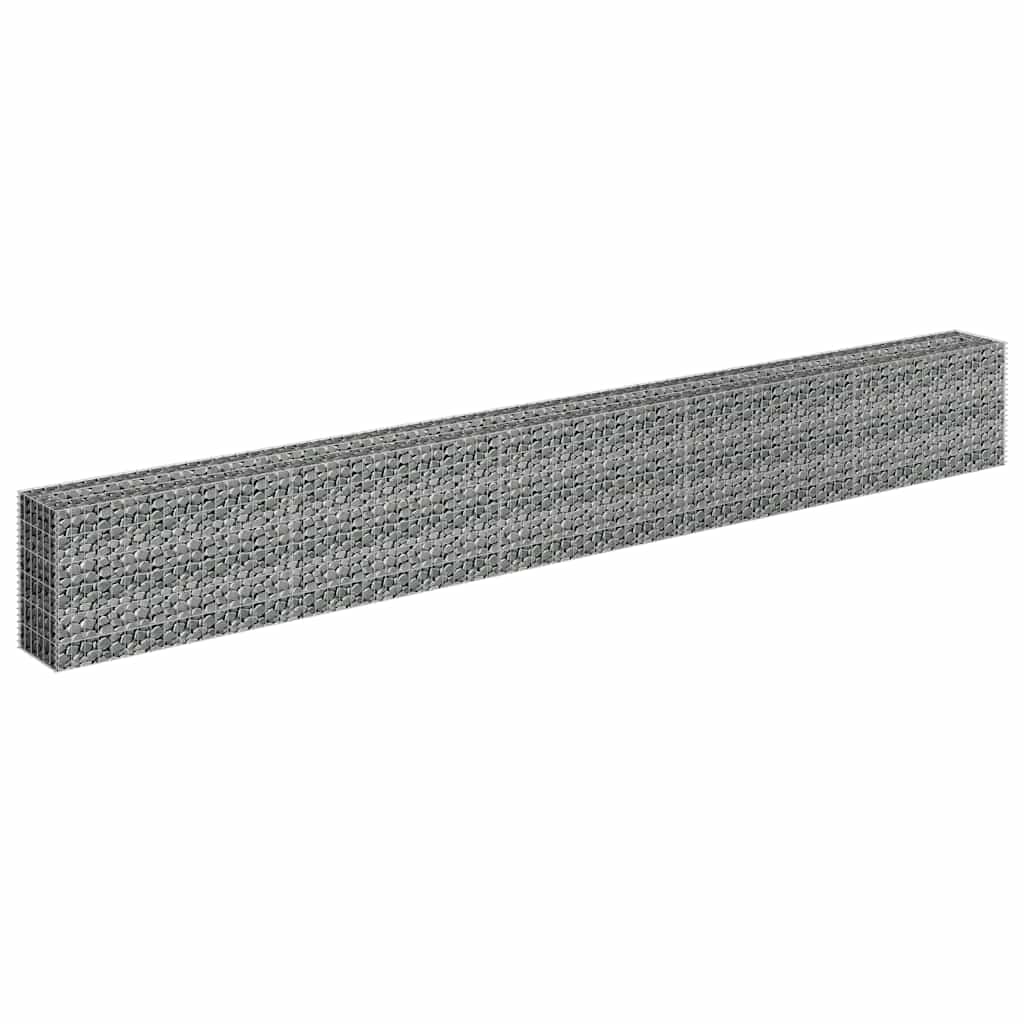 Gabionen-Hochbeet Verzinkter Stahl 450×30×60 cm