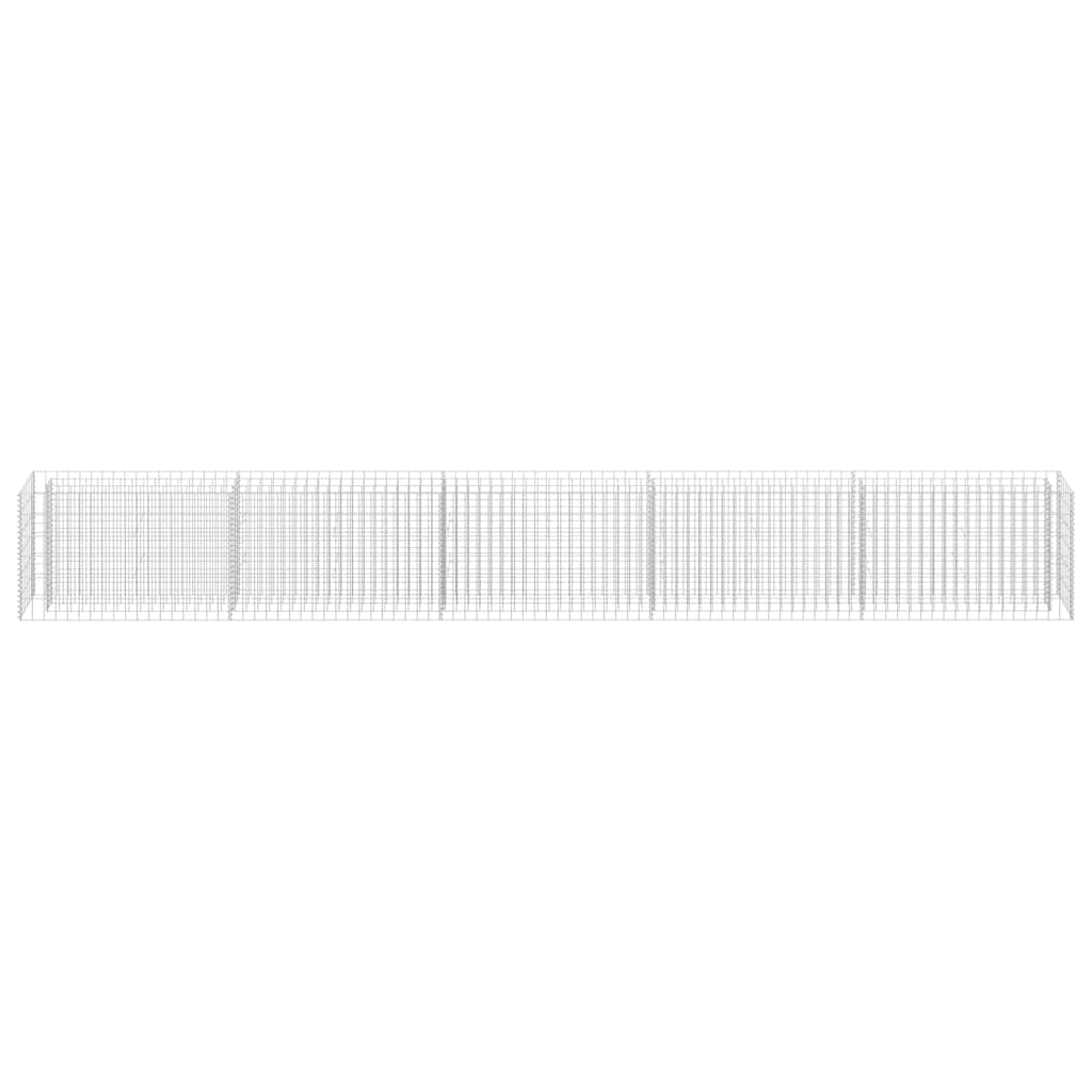 Gabionen-Hochbeet Verzinkter Stahl 450×30×60 cm