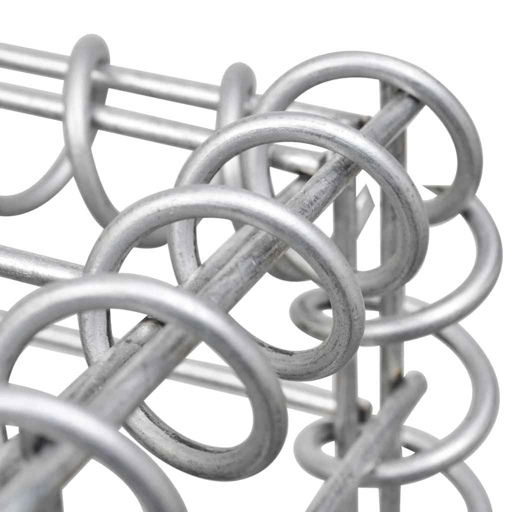Gabionen-Hochbeet Verzinkter Stahl 450×30×60 cm