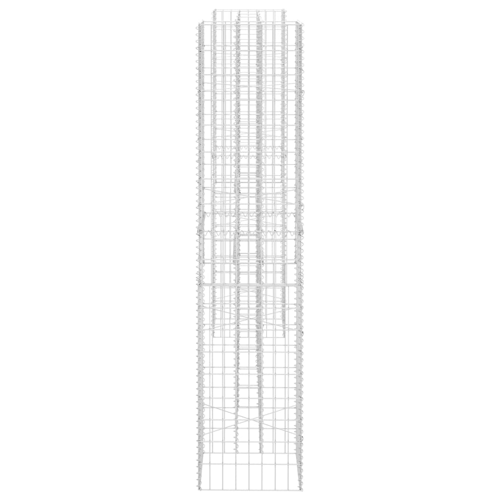 H-förmiger Gabionen-Pflanzkorb Stahldraht 260x40x200 cm