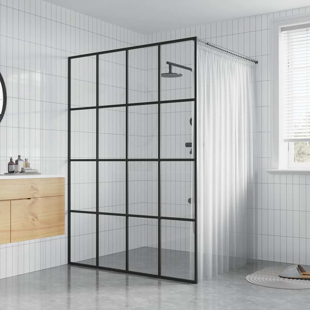 Duschwand für Walk-in Dusche Klares Sicherheitsglas 140x195 cm