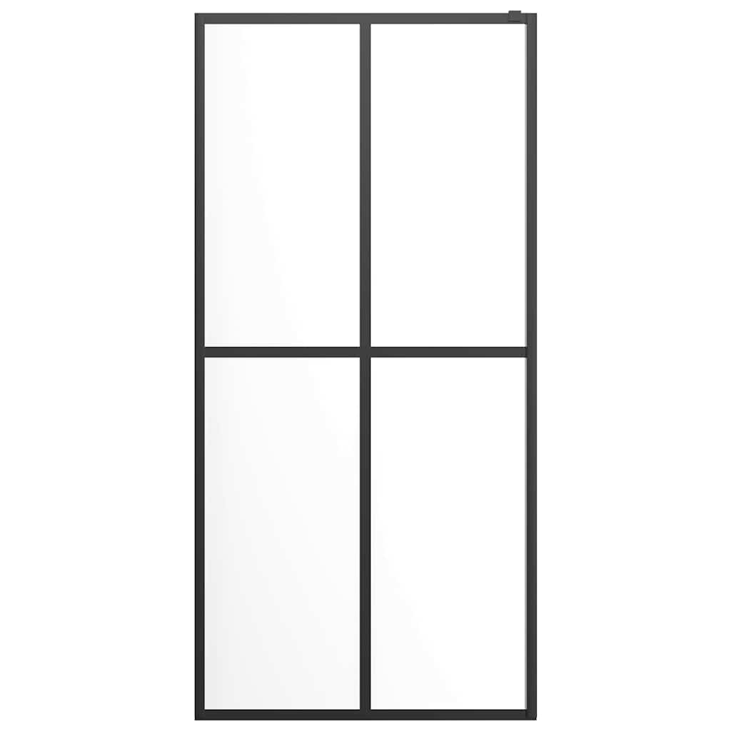 Duschwand für Walk-in Dusche Klares Sicherheitsglas 100x195 cm