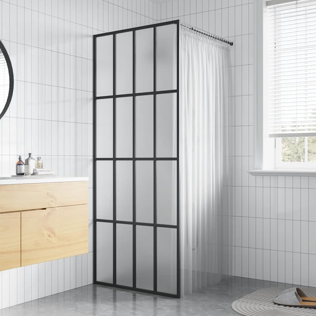 Duschwand für Walk-in Dusche Mattes Sicherheitsglas 80x195 cm