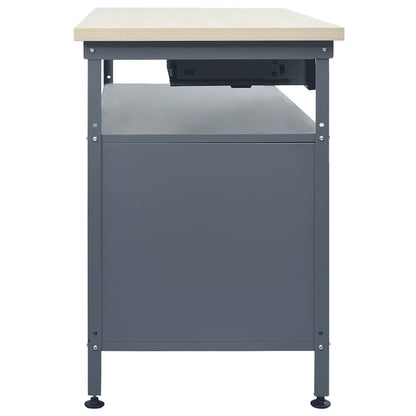 Werkbank Schwarz 120x60x85 cm Stahl