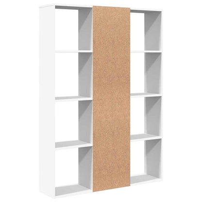 Raumteiler/Bücherregal Weiß 100x24x140 cm Holzwerkstoff
