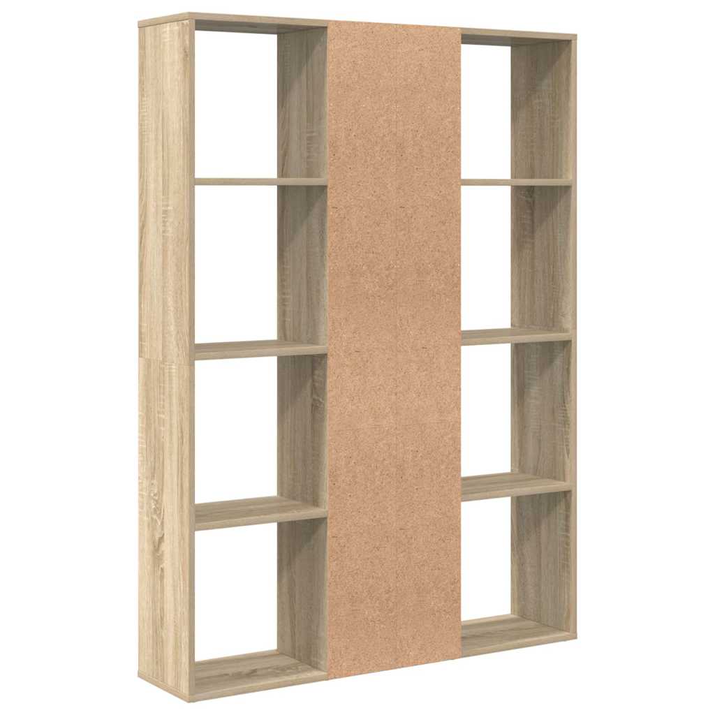 Raumteiler/Bücherregal Sonoma-Eiche 100x24x140 cm Holzwerkstoff