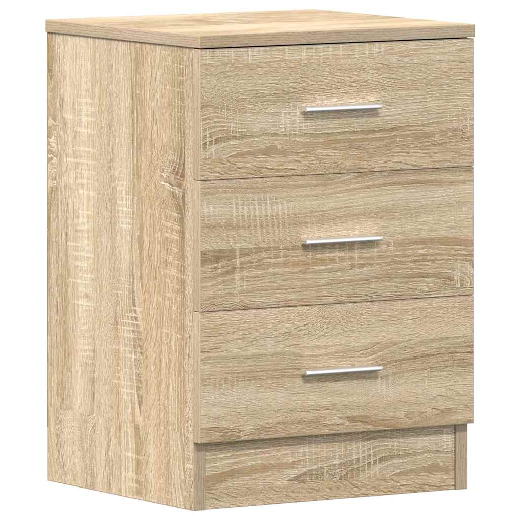 Nachttische 2 Stk. Sonoma-Eiche 38x35x56 cm Holzwerkstoff