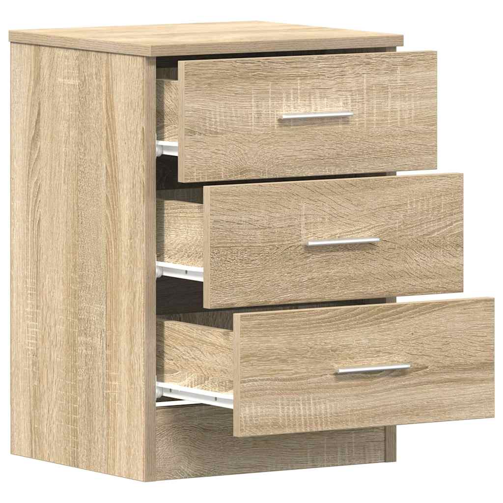 Nachttische 2 Stk. Sonoma-Eiche 38x35x56 cm Holzwerkstoff