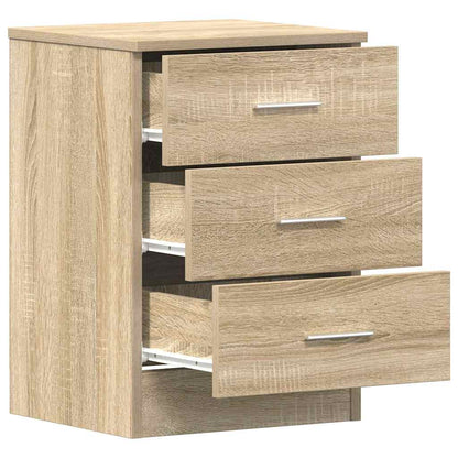 Nachttische 2 Stk. Sonoma-Eiche 38x35x56 cm Holzwerkstoff