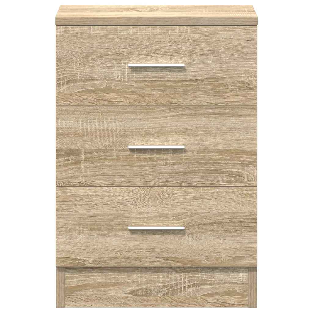 Nachttische 2 Stk. Sonoma-Eiche 38x35x56 cm Holzwerkstoff