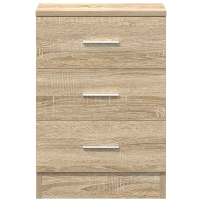 Nachttische 2 Stk. Sonoma-Eiche 38x35x56 cm Holzwerkstoff