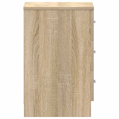 Nachttische 2 Stk. Sonoma-Eiche 38x35x56 cm Holzwerkstoff