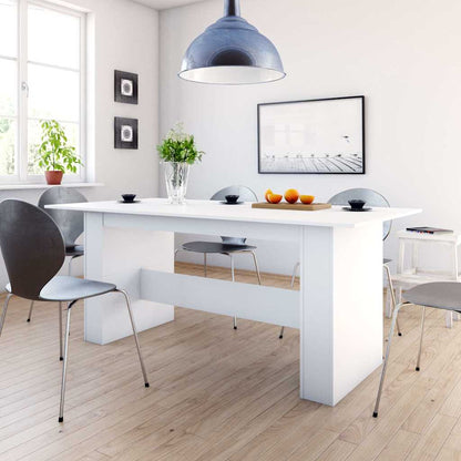 Esstisch Weiß 180x90x76 cm Holzwerkstoff