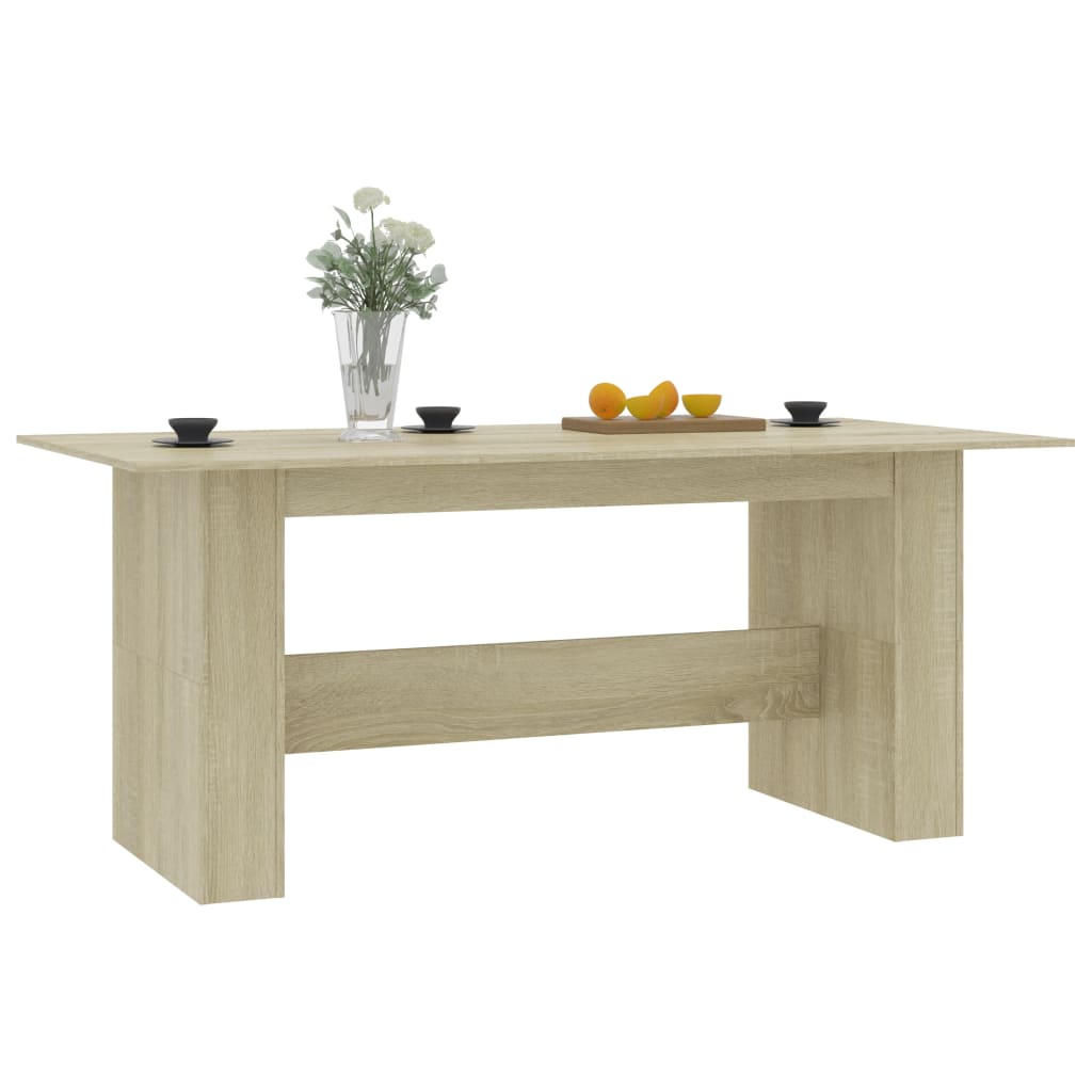 Table à manger chêne Sonoma 180x90x76 cm matériau bois