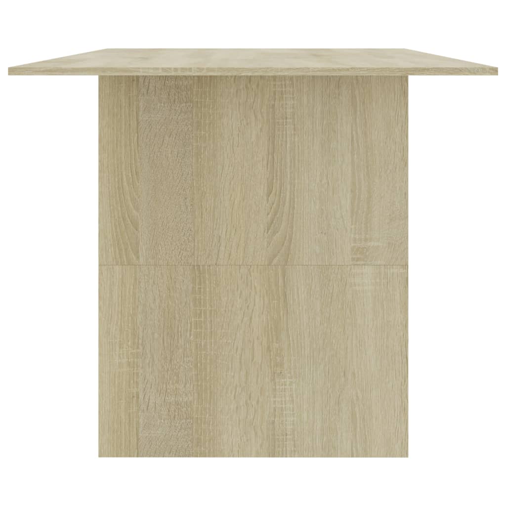 Table à manger chêne Sonoma 180x90x76 cm matériau bois