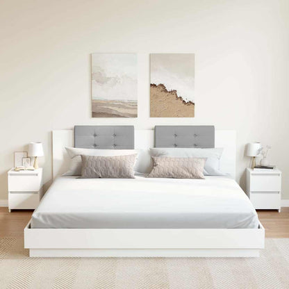 Nachttische 2 Stk. Weiß 30x30x40 cm Holzwerkstoff